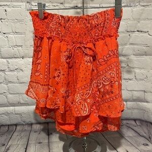 Altar’d State Bandana chiffon shorts Sz M
